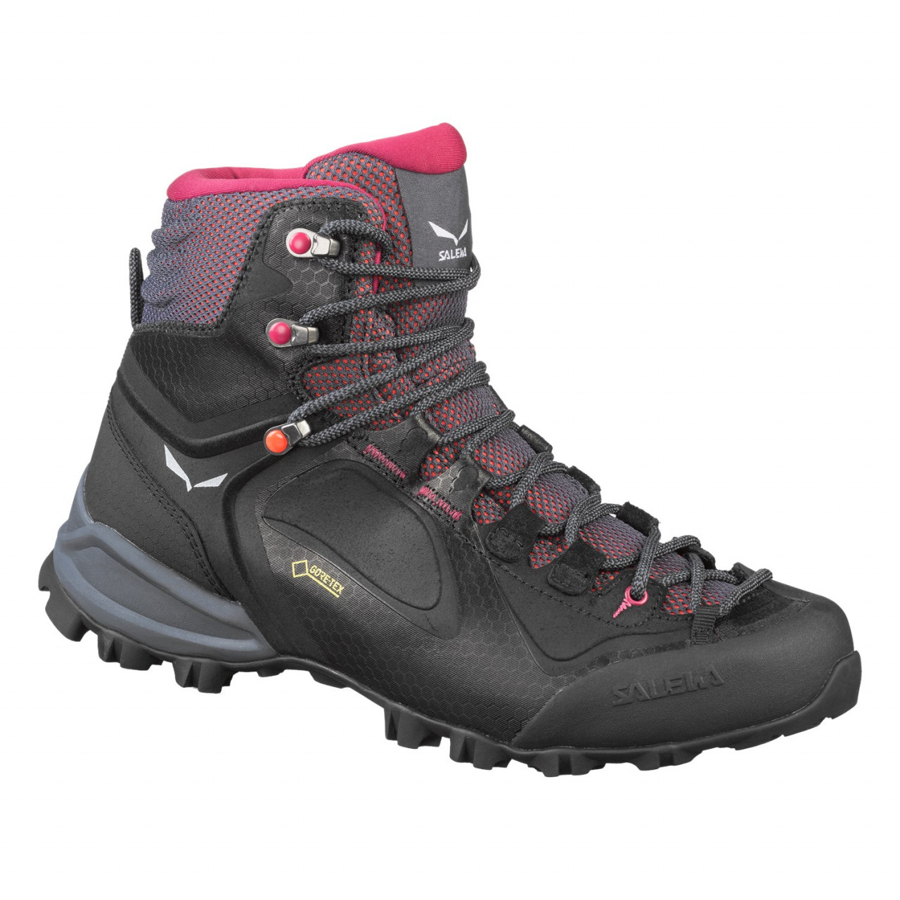 Tênis de caminhada Salewa Alpenviolet Mid GORE-TEX® Mulher Pretas/Azuis/Coral 018ARCDYQ